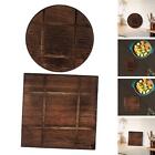 Kitchen Wooden Hot Pad Heat Resistant Mat Wood for Bar Living Room Home