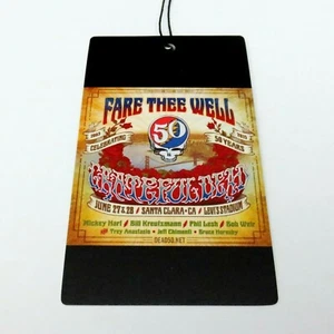 Grateful Dead Fare Thee Well Commemorative Backstage Pass Laminate Santa Clara - Picture 1 of 12