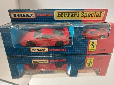 Matchbox Superking KS 807 Ferrari F-40 Red In Box confezione doppia - Immagine 1 di 4