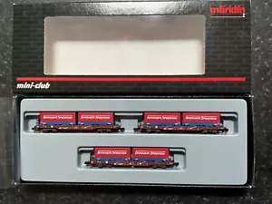 Marklin spur z scale/gauge Deep Well Flat Car Set.MHI. - Picture 1 of 10