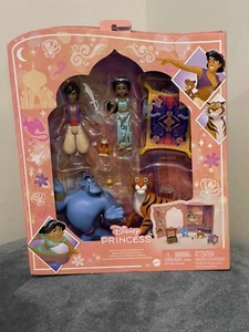 Mattel Disney Princesa Jazmín Juego de Cuentos con 6 Personajes Clave, Muñecas Pequeñas - Imagen 1 de 13