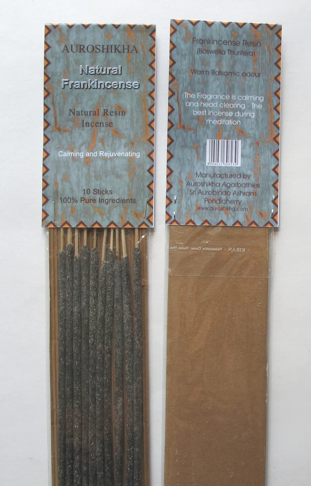 PACOTE DUPLO: Incenso natural, calmante/rejuvenescedor, palitos de incenso Auroshikha - Imagem 1 de 1