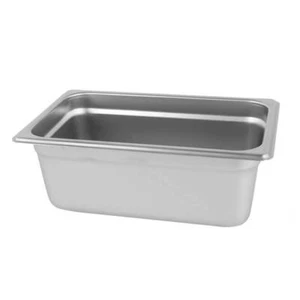 1/3-Size Anti-Jam Stainless Steel Steam Table Pans Hotel Food Pan 6" Deep - Picture 1 of 1
