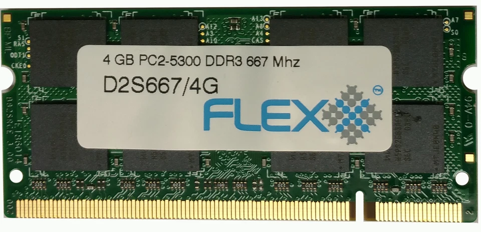 4GB ram ( 4GB x 1 ), 200- pin SODIMM, DDR2 PC2- 5300 memory module for Mac - Image 1 of 1