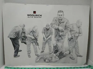 Rare! DICK KRAMER : POSTER PRINT for WOOLRICH ELITE SERIES TACTICAL - Picture 1 of 7