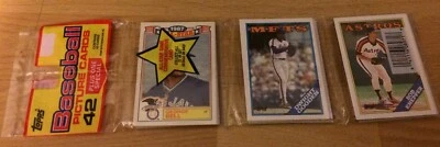 1988 Pack George Bell Dwight Gooden Bob Knepper Eric King Eddie Milner Bob Boone - Image 1 of 2