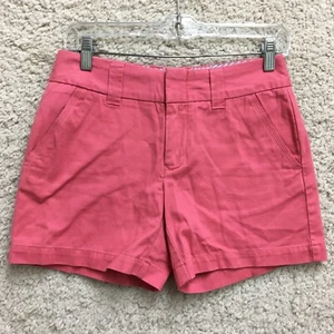 Tommy Hilfiger Shorts 0 Adult Pink Chino Mid Rise Pockets Casual Modern Womens - Picture 1 of 11