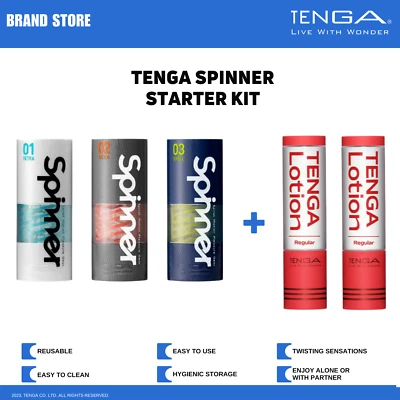 TENGA SPINNER Reutilizable Spinning Stroker Starter Kit Set Foto 1 de 4