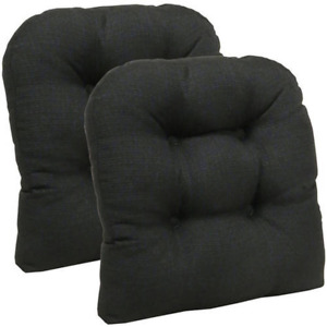 Gripper Non-Slip 15" X 15" Omega Tufted Universal Chair Cushions, Set of 2