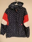 SIMPLY SOUTHERN - Hoodie WINDBREAKER - Womens Large - Red Blue White Stars Flag