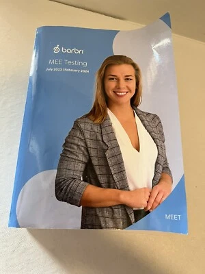 2023-2024 Barbri Uniform Bar Review MEE Testing Multistate Essay Exam UBE  READ - Image 1 of 4