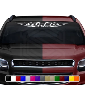 #116 TURBO Decal Sticker Windshield Window Graphic Motorsports Car Truck JDM - Foto 1 di 7