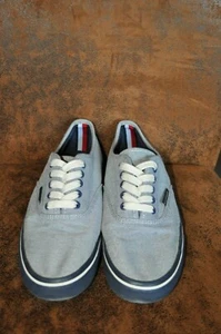 Hilfiger Herren Leinenschuh/Freizeitschuh  Gr 41,5  Farbe blau weiss - Bild 1 von 7