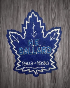 Toronto Maple Leafs Path BLUE H E Ballard Iron On Hockey Jersey Felt Patch Logo - Picture 1 of 1