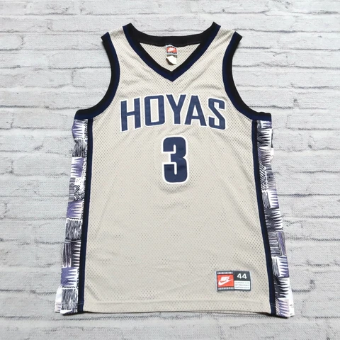 Vintage Rare Georgetown Hoyas Allen Iverson Basketball Jersey Size 44 Nike Cover