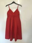 Asos Maternity Red Scuba Quilted Prom Midi Dress Size 10