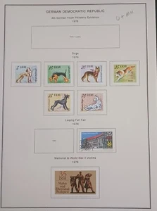 GERMANY - DDR - 1976 - LOT OF STAMPS ON ALBUM PAGE - USED & MH - Picture 1 of 4