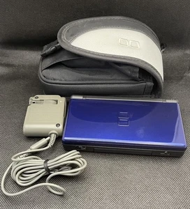 2006 Minty Fresh Nintendo DS Lite Handheld System Cobalt Blue Great Shape Case - Picture 1 of 14