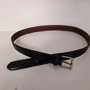 VTG Coach Belt 5950 Men's Size 36" 90cm Black Leather Burnished Cowhide 1" - Picture 1 of 7