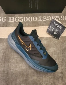 Nike Air Winflo 9 Shield Black Deep Jungle Geode Teal Orange - Größe: 44,5 🌈 🌈 - Bild 1 von 16