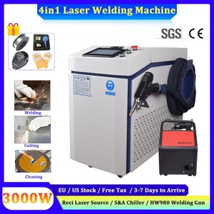RECI 3000W 4 IN 1 Handheld Fiber Laser Welding Machine Metal Wleder 380V 【AT US】 - Picture 1 of 17