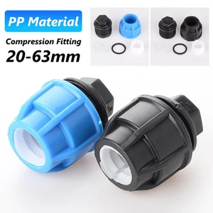 PP Compression Fitting Stopper MDPE Water Pipe End Cap ID 20 25 32 40 50 63mm - Picture 1 of 8