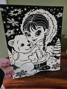 Lisa Frank Pocket Folder School Supplies Anana & Polar Bear Roary 2006 Fuzzy! - Picture 1 of 6