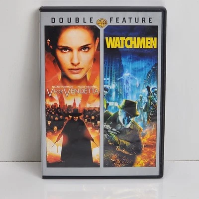 V for Vendetta & Watchmen (2012) 2-Disc Double Feature Film DVD Movie - Image 1 of 4