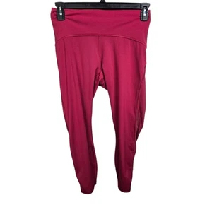 Lululemon Train Times Leggings Size 10 Star Ruby Burgundy High Rise Pants - Picture 1 of 8
