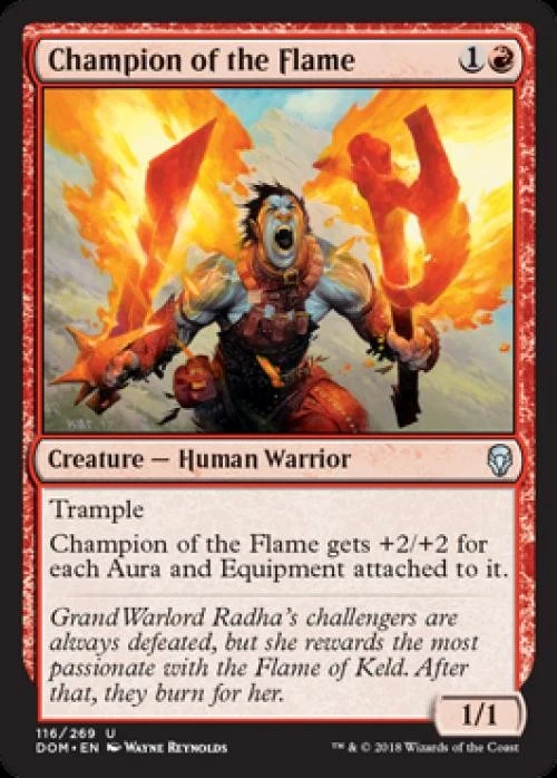 Champion of the Flame -Foil Near Mint MTG Dominaria - Image 1 of 1