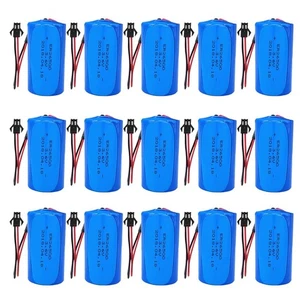15PCS ER26500 3.6V 8500mAh Non-rechargeable Li-ion Battery with SM Black Plug - Picture 1 of 3