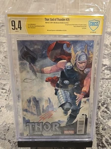 THOR GOD OF THUNDER #25 CBCS 9.4 SIG JASON AARON 1:25 VARIANTE 1. AUFTRITT - Bild 1 von 7