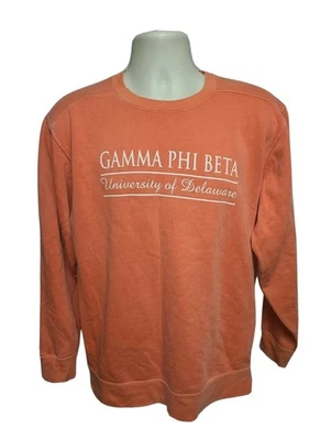 Sudadera naranja pequeña para adultos University of Delaware Gamma Phi Beta Eta Chapter Foto 1 de 4