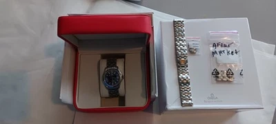 Omega Seamaster Cronómetro Automático Onda Azul, 36mm, 2501.81, Juego de Caja Completo Foto 1 de 4