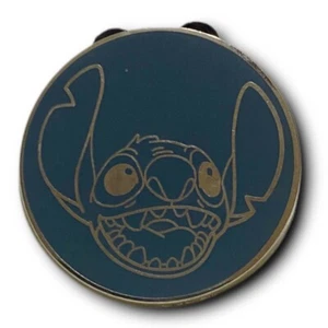 Disney, Stitch Round Lilo & Stitch 2016 Authentic Trading Collectible Lapel Pin - Picture 1 of 5