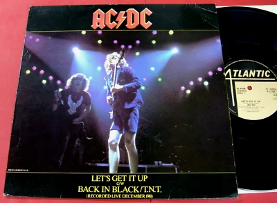 AC/DC "LET'S GET IT UP" 1981, German Atlantic K11706 (T) 12" Single VG+/NM - Image 1 of 4