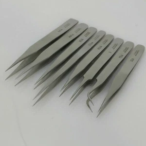 Pinzette, Spitzpinzette, Uhrmacherpinzette, Edelstahl, Antimagnetisch 9 Variante - Bild 1 von 12
