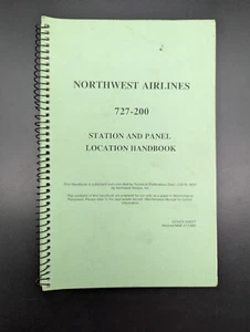 NORTHWEST AIRLINES Boeing 727-200 Station and Panel Location Handbook CONTROLLED - Picture 1 of 5
