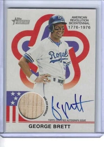 2025 TOPPS HERITAGE BASEBALL GEORGE BRETT AUTO GU SSP /76 BICENTENNIAL RARE KC - Picture 1 of 4