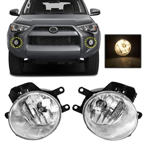 Front Bumper Fog Lights Driving Lamps W/ Bulbs For 2014-2020 Toyota 4Runner Pair - Picture 1 of 17
