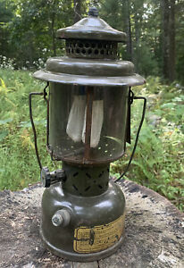 Rare Vintage 1958 Coleman US Military Dual Mantle Lantern And Milspec Wrench HTF