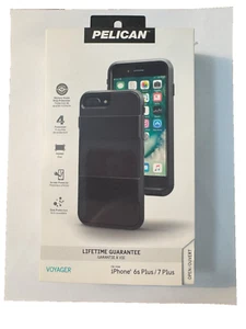 Pelican Voyager Case for Apple iPhone 8/7/6/6s Plus - Black - Picture 1 of 2