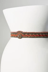 NWT Anthropologie Victorian Embellished Belt by Deepa, S, M, Wine - Picture 1 of 3