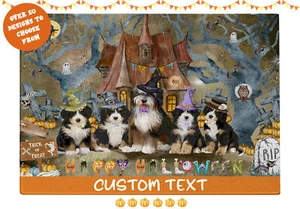 Bernedoodle Dog Cutting Board Tempered Glass Personalized Kitchen Custom NWT - Picture 1 of 79