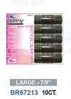 Brittny Professional Snap-On Magnetic Hair rollers Large 7/8" 10Ct BR67213