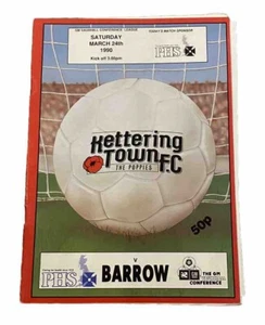 KETTERING TOWN V BARROW - VAUXHALL KONFERENZ - 24/3/1990 - Bild 1 von 1