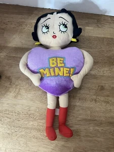 Betty Boop "Be Mine" Heart Valentines Plush 16"Stuffed Sugar Loaf 2011 - Picture 1 of 7