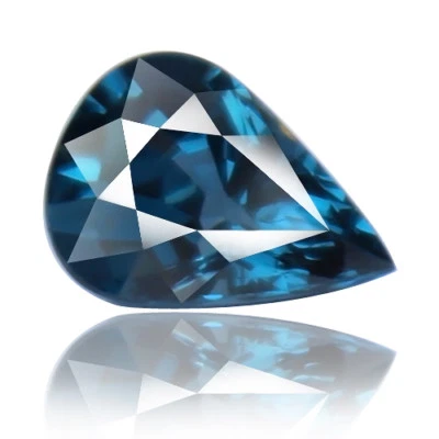 Flawless Look Spinel 1.12ct deep indicolite blue color 100% natural earth mined - Image 1 of 4