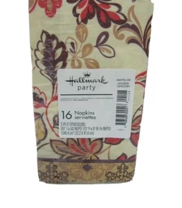 Vintage HALLMARK PAPER NAPKINS 16 GOLDEN TAPESTRY DESIGN Decoupage 3-PLY - Picture 1 of 2