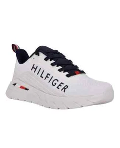 TOMMY HILFIGER NEPHI LACE UP JOGGER MEN'S SHOES COLOR WHITE/NAVY SIZE 10M NIB - Picture 1 of 7